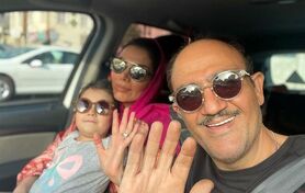 عکس تفریح زمستونی خاص مهران غفوریان و دخترش 
