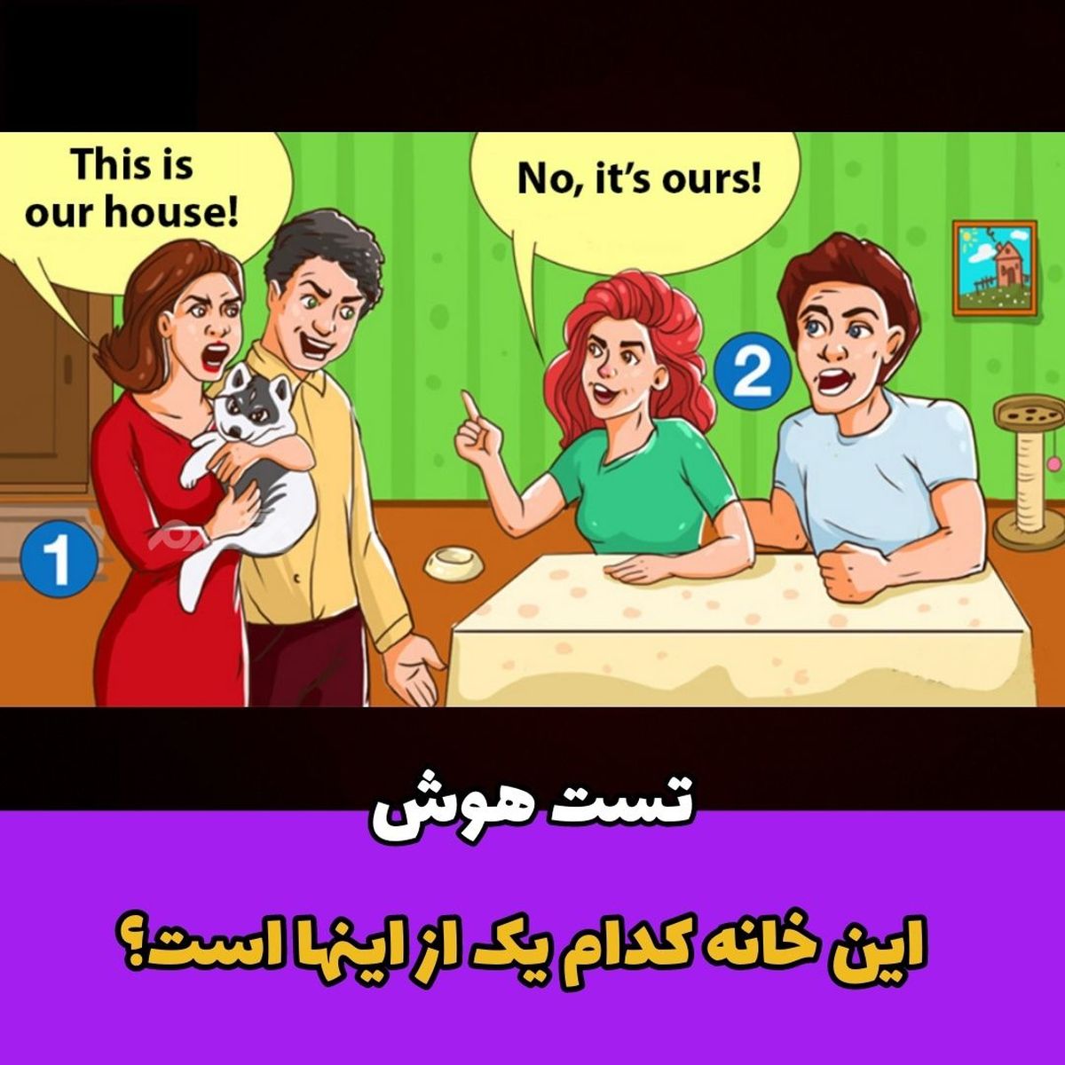  این خانه مال کدام یک از زوج هاست؟ | زوج راستگو را پیدا کنید + پاسخ تست